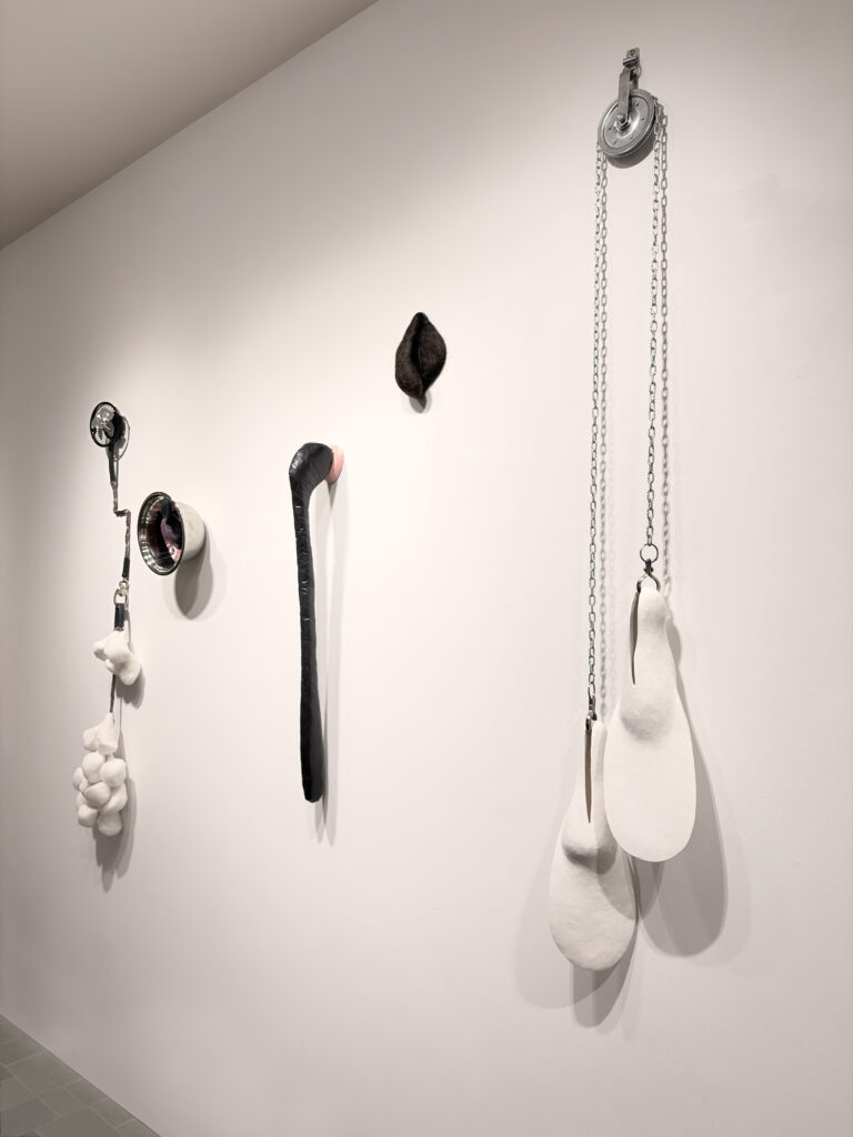 L'Ombre du corps, 2026. Procédés mixtes. Galerie Le Trécarré, N-É. Photo C Patenaude