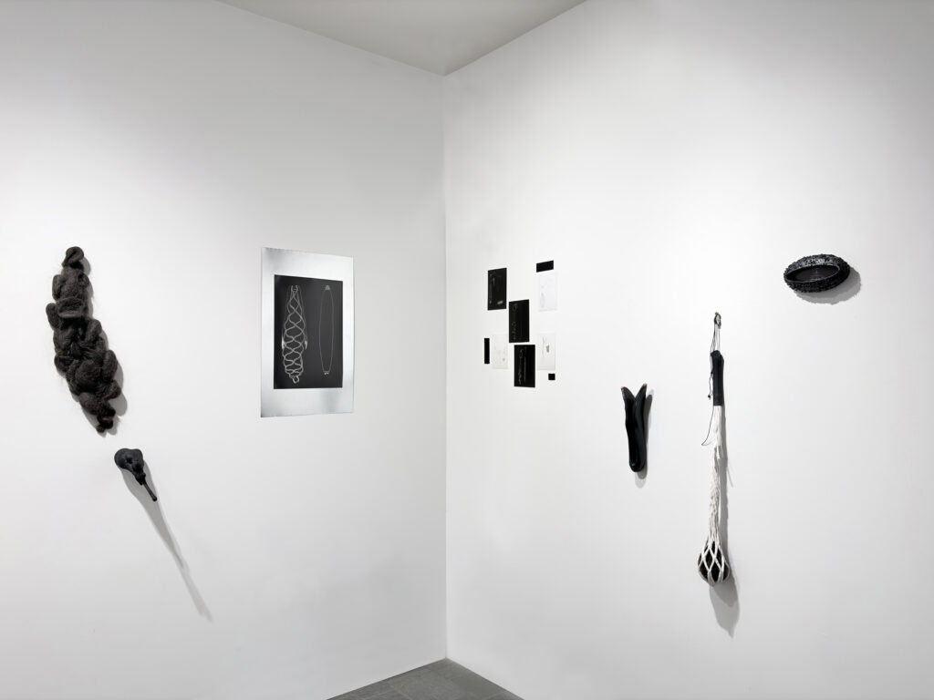 L'Ombre du corps, 2026. Procédés mixtes. Galerie Le Trécarré, N-É. Photo C Patenaude